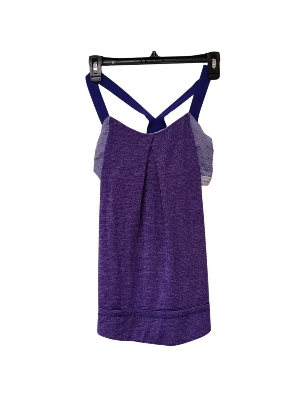 Lululemon Women's Heathered Bruised Berry Rest Less Racerback Tank Top Size 4